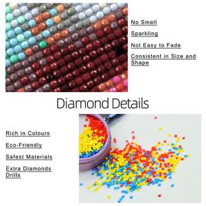 Peinture au diamant chaude 5d peinture au diamant complète pour adultes et enfants kit de paysage de peinture au diamant - Product Image 4