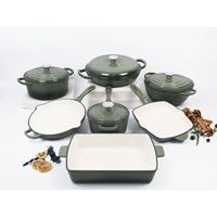 Casserole de Cuisine Minimaliste Personnalisée 30CM en Fonte Émaillée Moderne, Faitout Induction en Métal