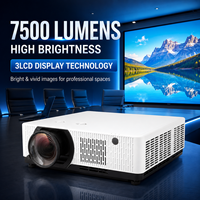 Projecteur d'installation AV professionnel 7500 Lumens WUXGA 3LCD avec RJ45 RS232 Crestron PJLink et déplacement flexible de l'objectif