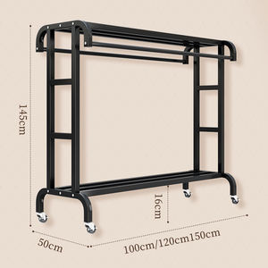 Estante de exhibición de ropa <span class=keywords><strong>Perchero</strong></span> de <span class=keywords><strong>metal</strong></span> Estantería de ropa de alta vida útil Estante de exhibición de ropa de grado A resistente - Product Image 2