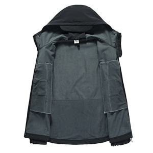 <span class=keywords><strong>Giacca</strong></span> <span class=keywords><strong>Softshell</strong></span> da <span class=keywords><strong>Uomo</strong></span> Leggera con Cappuccio e Interno in Pile per Alpinismo Outdoor Viaggio e Sport - Product Image 2