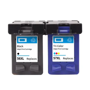 Compatible For HP C6656A 56 C6657A 57 XL Ink Cartridge 56xl 57xl for HP 1110 1210 1315 2110 2175 2210 2410 2510