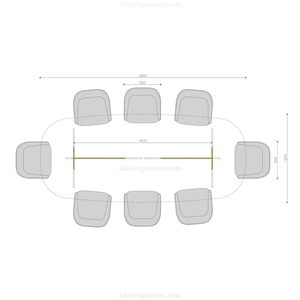 Modern Luxury <b>Dining</b> <b>Table</b> Set Oval Dinning Room Furniture <b>White</b> Marble Top Dinning <b>Table</b> With 6 Chairs UP-010 Dinning <b>Table</b> Set - Product Image 6
