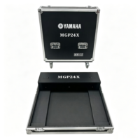 Console de mixage numérique robuste OEM/ODM, Flight Case Aviation Box YAMAHA MGP24X, avec couvercle rabattable, 4 roues pivotantes, IP67