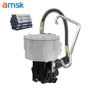 Máquina neumática de bandas de <span class=keywords><strong>mano</strong></span> semiautomática eléctrica KZ32, herramienta de flejado de acero usada, sello de caja de alimentos, embalaje textil - Product Image 2