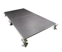 Plateforme de scène en alliage d'aluminium réglable en hauteur avec conception modulaire, scène portable à haute capacité de charge pour les événements en plein air