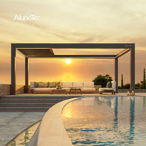 Pergola à toit rétractable AlunoTec, système <span class=keywords><strong>de</strong></span> toit motorisé imperméable pour extérieur, installation facile, pavillon <span class=keywords><strong>de</strong></span> <span class=keywords><strong>jardin</strong></span> en aluminium sur mesure - Product Image 5