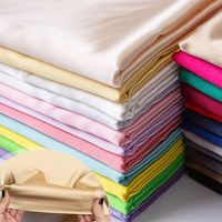 Tissus en satin de soie, vêtements, robes, doublures, tissus textiles, matières premières, tissu extensible 100% polyester, satin
