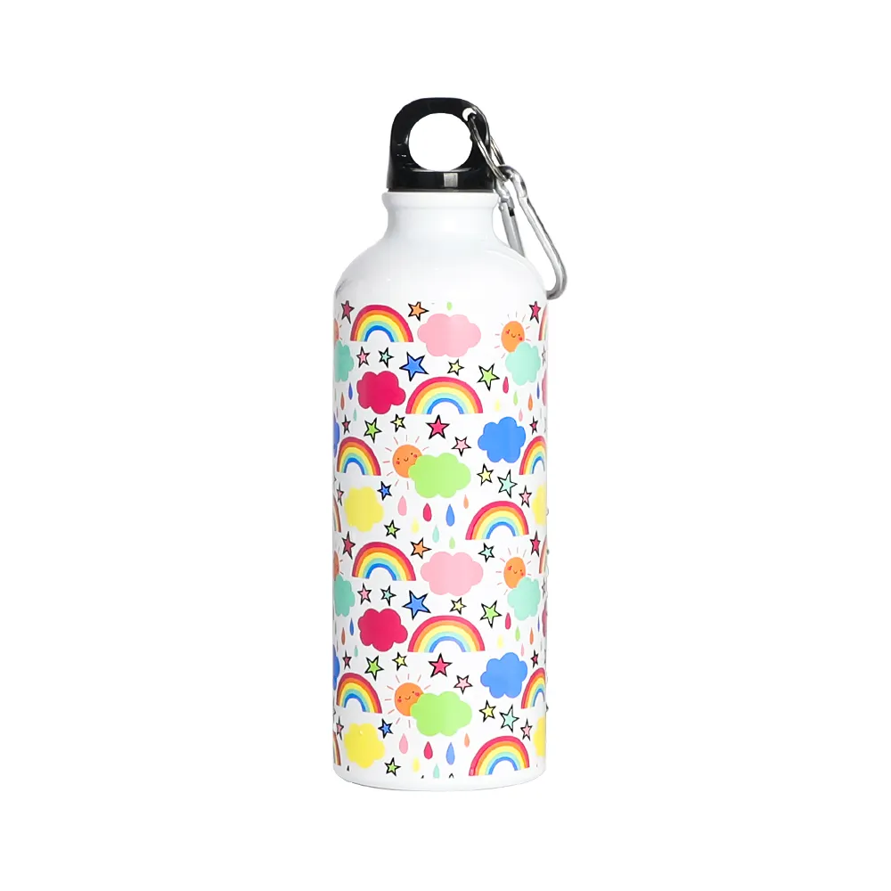 Personalized modern cold military metal aluminum sports custom kids sublimation water bottle for school