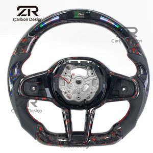 Volante Deportivo M Sport con Pantalla LED de RPM, Fibra de Carbono Forjada para <span class=keywords><strong>BMW</strong></span> M3 M4 M5 G08 <span class=keywords><strong>G10</strong></span> G11 G14 G15 G16 G20 G21 G22 G23 G26 G30 G31 - Product Image 1