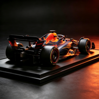 Modèle de voiture de course à l'échelle 1:2 en résine, haute simulation, ornement de collection pour exposition, événements et affichage artistique, vente en gros