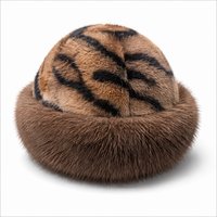 Chapeau d'hiver de luxe personnalisé en fausse fourrure pour femme, bonnet cosaque moelleux avec bordure en fourrure veloutée, confortable style scandinave Hygge