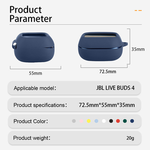 เคสหูฟังซิลิโคนป้องกัน สำหรับ <span class=keywords><strong>JBL</strong></span> LIVE BUDS <span class=keywords><strong>4</strong></span>, เคสหูฟังไร้สาย TWS, สำหรับเคส AirPods <span class=keywords><strong>Pro</strong></span> - Product Image 2