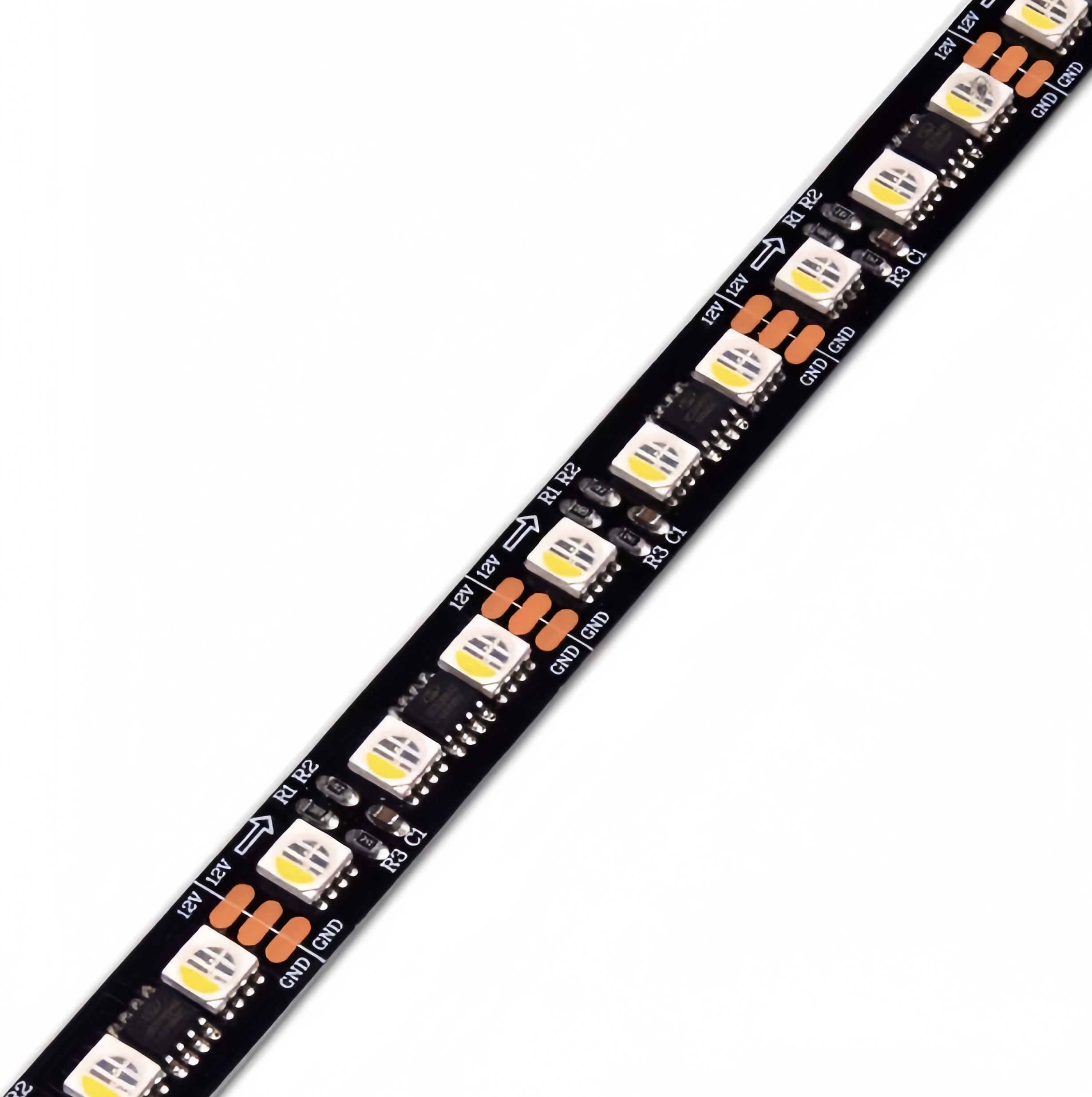 Dream Color DC12V UCS2904 RGBW Pixel Led Strip CE UL Rohs Certified 12mm 90Leds Smart Strip Lights