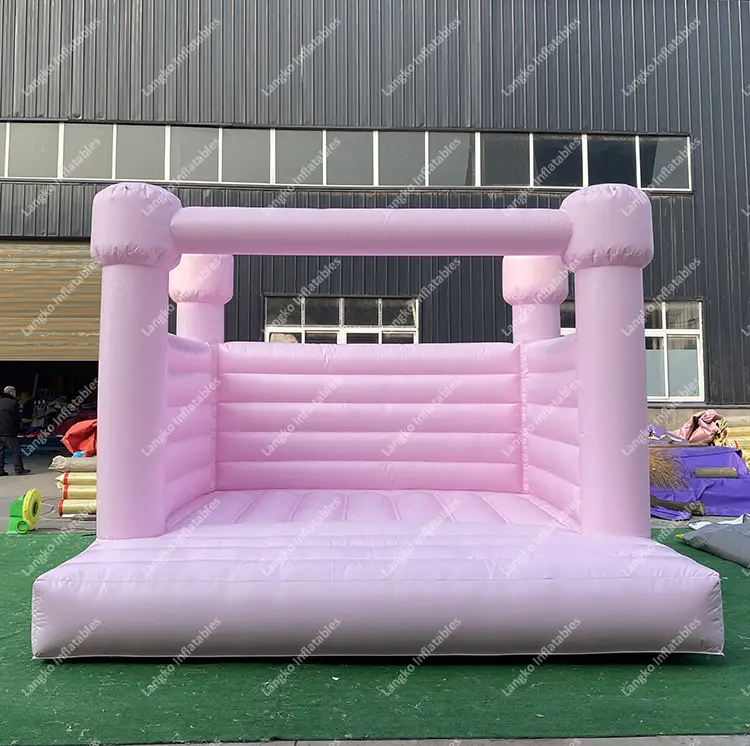 Goede Prijs Commerciële Pvc Roze Bounce Huis Opblaasbaar Springkasteel Voor Feestverhuur