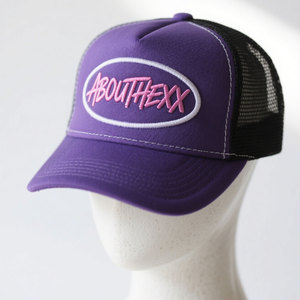 5パネル帽子トラックキャップメッシュスエード野球用帽子カスタムロゴ付き - Product Image 2