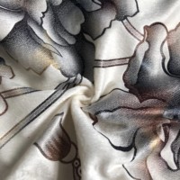 Tissu en polyester DTY 100 % fibre de polyester, tissu FDY gaufré floral, tissu textile pour rideaux, vente en gros d'usine