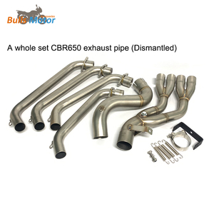 Échappement pour Honda CBR650R Downpipe Tuyau en acier inoxydable CBR650F <span class=keywords><strong>CB650R</strong></span> Tuyau d'échappement 51mm - Product Image 4
