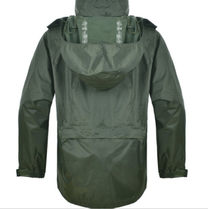 Traje Impermeable Deportivo Verde Uniforme con Cremallera, Transpirable y Portátil, Chaqueta y Pantalones de Rescate de Emergencia Verde Oliva - Product Image 2