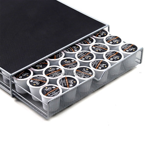 Gran oferta, soporte para cajón de cápsulas de <span class=keywords><strong>café</strong></span>, cápsulas de Metal de hierro, caja de almacenamiento para cápsulas de <span class=keywords><strong>café</strong></span> en polvo negro/blanco - Product Image 6