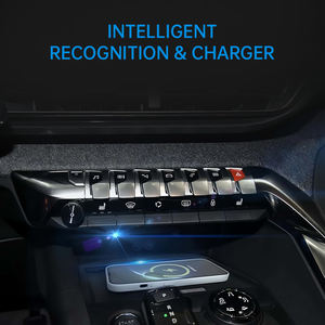 Chargeur sans fil QI 15W 12-24V pour console centrale de voiture, charge rapide pour Peugeot <span class=keywords><strong>3008</strong></span> 4008 5008 2016-2021, accessoires CARSOUL - Product Image 2