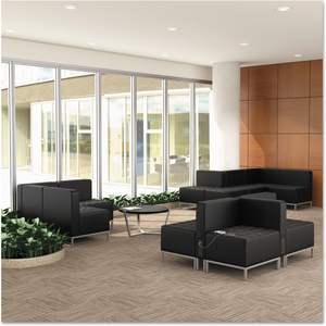 Otomana Alera Serie QUB 26 38 X 21 12 X 17 12 Negro, Complemento Perfecto para tus Sofás de Sala - Product Image 3