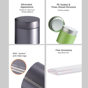 Latas redondas pequeñas vacías Tianhui, bote de lata de té hermético, lata de Matcha verde - Product Image 6