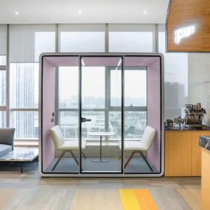Cabine insonorisée <span class=keywords><strong>de</strong></span> bureau partagé la plus vendue – Pod <span class=keywords><strong>de</strong></span> bureau modulaire détachable avec réduction du bruit <span class=keywords><strong>de</strong></span> 40 dB pour réunions - Product Image 1