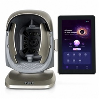 Analyseur d'images cutanées 36MP, scanner facial 8 spectres, machine d'analyse des cheveux et du visage par IA, équipement de salon de beauté à lumière UV Wood
