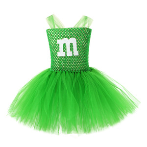 Gaun Tulle kacang permen <span class=keywords><strong>coklat</strong></span> untuk anak-anak rok Anime kartun anak perempuan pakaian pertunjukan pakaian untuk Halloween - Product Image 3
