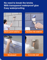 Colle transparente invisible imperméable pour réparation de fuites murales, usage construction, écologique, durable, haute performance