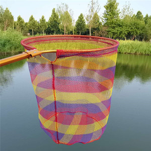 60 #   70 #   Épuisette de pêche en alliage d'aluminium à mailles larges et fines, avec manche télescopique en alliage d'aluminium, noire, pour la pêche à la <span class=keywords><strong>carpe</strong></span> et au gros gibier - Product Image 2