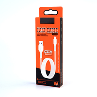 Boîtes en papier pliables avec logo personnalisé emballage avec logo pour câbles boîte d'emballage avec câble de données USB en papier couché en gros