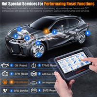 Autel MaxiCOM MK808BT PRO, herramienta de escaneo de diagnóstico OBD2, ABS, SRS, EPB, DPF, BMS, SAS, TPMS, IMMO, MK808bt, lector de código