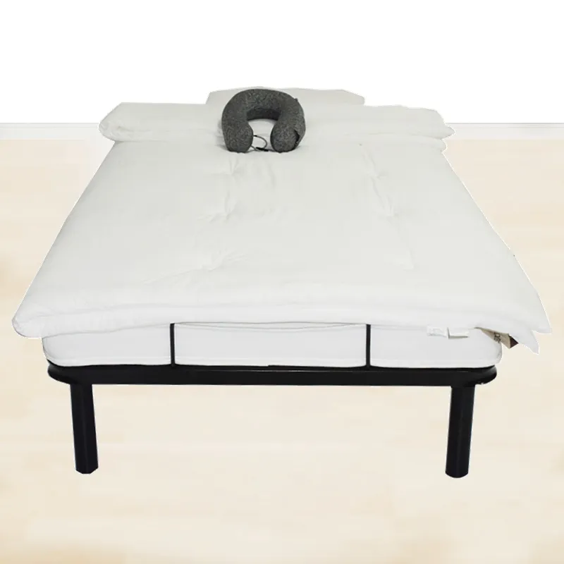Recém-projetado queen beds tamanho completo plataforma elétrica quadro de cama com placa de madeira e 8 pernas para venda