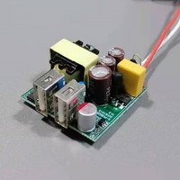 Shenzhen usine simple double usb chargeur mobile circuit imprimé 5v 1a