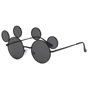 Lunettes de soleil pour enfants, monture intégrale UV400, motif souris à quatre <span class=keywords><strong>yeux</strong></span>, style hip-hop, pour fête et spectacle, vente en gros - Product Image 2