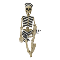 Décorations de fête Effrayant Suspendu Corps Pleine Taille Squelette Humain Articulations Mobiles Halloween Squelette En Plastique