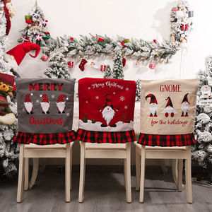 Mantel bordado <span class=keywords><strong>de</strong></span> arpillera y lino para <span class=keywords><strong>mesa</strong></span>, mantel <span class=keywords><strong>de</strong></span> árbol y flores, YQ-904, Feliz Navidad - Product Image 4