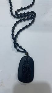 Collar con Colgante de San Judas Tadeo, Unisex, Estilo Antiguo, Joyería Religiosa, con Cristal Negro y Verde, Simulación Significativa, 2026 - Product Image 5