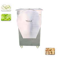 Commerciële hoog-efficiënte fruit- en groentesnijmachine voor bananen, uien, knoflook, aardappelchips, rode dadels en meer.