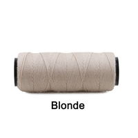 Fil à coudre en nylon pour l'installation de mèches de cheveux, fil pour extensions de cheveux nouées à la main, 5 couleurs au choix, 60 m