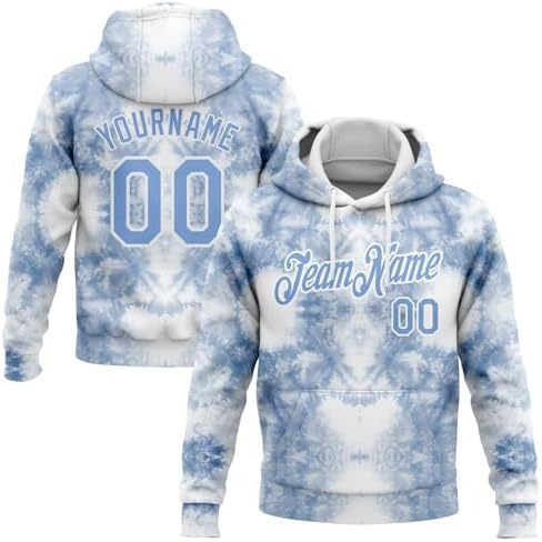 Style Tie Dye - Blanc  Bleu clair