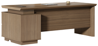 Bureau de direction de luxe moderne haut de gamme avec panneau en bois pour la maison ou le bureau du directeur