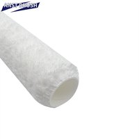 Rouleau de peinture mural industriel antidérapant de 230 mm (9 pouces) en polyester mélangé, longueur de poils de 18 mm, avec cadre de cage, fabrication OEM