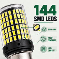 Ampoule LED de voiture HSSH 21W T20 3014 144SMD 12V 24V Blanc Jaune Rouge Ampoule de remplacement universelle pour voiture