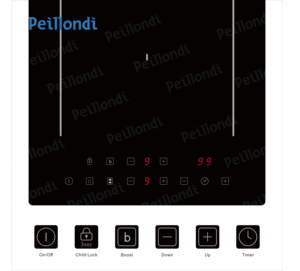 Bridge Zone CE CB UKCA RoSH <span class=keywords><strong>Domino</strong></span> <span class=keywords><strong>Domino</strong></span> Cuisinière <span class=keywords><strong>électrique</strong></span> verticale Chine Usine Table de cuisson à induction 2 zones Plaque de cuisson à induction intégrée - Product Image 2
