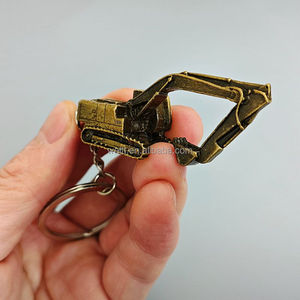 ميدالية مفاتيح حفارة ثلاثية الأبعاد | حلقة مفاتيح هدية مركبة بناء حفارة | شعار قابل للتخصيص - Product Image 4