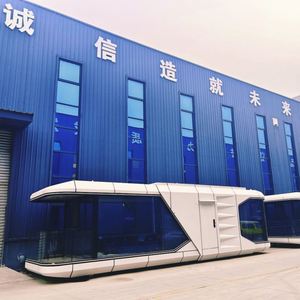 Casa prefabbricata della capsula dello spazio con la tecnologia di controllo vocale AI luce struttura in acciaio modulare casa pensilina portatile di emergenza - Product Image 1
