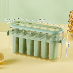 HYRI 2024 Popular Ice Cube Silicona <span class=keywords><strong>Forma</strong></span> clásica a rayas 54 Cavidad Bola redonda Fácil liberación Caja de almacenamiento de hielo - Product Image 3